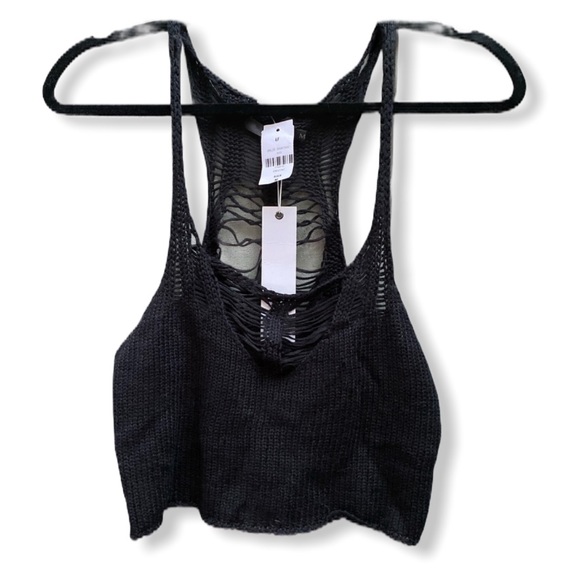 Millau Sweaters - Millau LF Destroyed Sweater Tank NWT